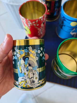 Set di 5 Scatoline Vintage in Latta