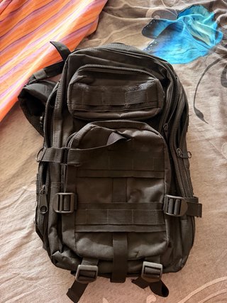 Mochila militar/crossfit negra pequeña