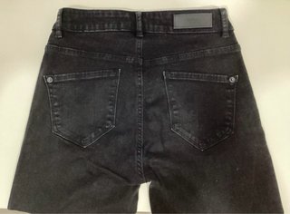 Pantalón vaquero Ichi mujer negro elástico Campana