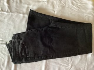 Pantalón vaquero Ichi mujer negro elástico Campana