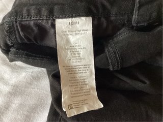 Pantalón vaquero Ichi mujer negro elástico Campana