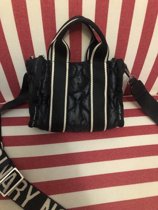 Mini Bolso Acolchado de Nailon Negro