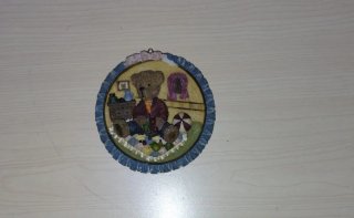 Decoración de pared de osito - 10 cm - gratis