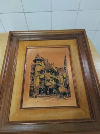 Cuadro Vintage Edificio Antiguo