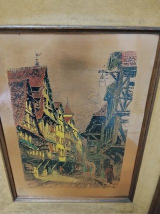 Cuadro Vintage Edificio Antiguo