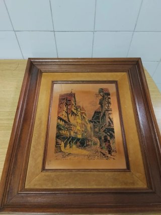 Cuadro Vintage Edificio Antiguo