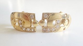 Pendientes Oro 18k y Zirconitas 4,17 gr