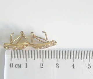 Pendientes Oro 18k y Zirconitas 4,17 gr