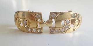 Pendientes Oro 18k y Zirconitas 4,17 gr