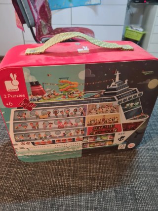 Maletín Puzzles Crucero Janod 2 Puzzles