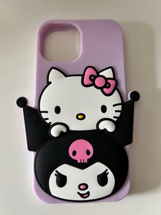 Custodia iPhone 14 Hello Kitty e Kuromi