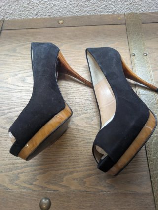 Zara Woman tacones negros plataforma