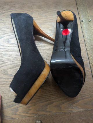Zara Woman tacones negros plataforma