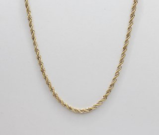 CORDÓN SALOMÓNICO COMBINADO ORO 18K