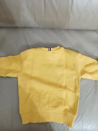 Felpa Tommy Hilfiger bambino gialla