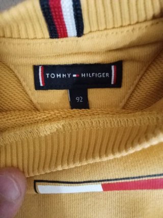 Felpa Tommy Hilfiger bambino gialla
