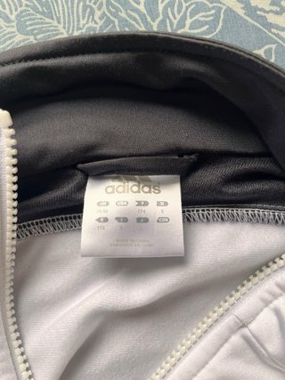 Chaqueta Vintage Adidas Blanco y Negro