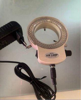 Aro de luz LED para microscopio