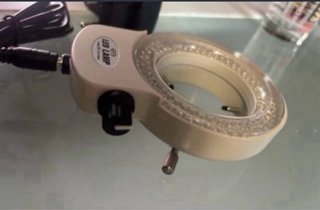 Aro de luz LED para microscopio