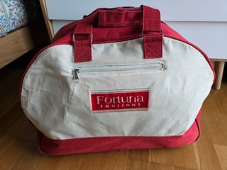 Bolsa Deporte Vintage Fortuna Emotions rojo/beige