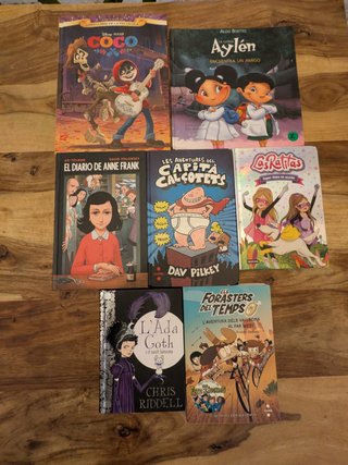 Lote 7 libros infantiles (Coco, Anne Frank...)