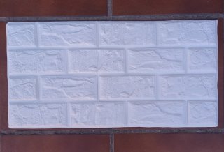 Revestimiento autoadhesivo 3D efecto ladrillo