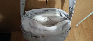 Bolso para carrito de bebé gris