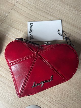 Bolso Corazón Desigual Rojo