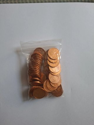 Lote 50 Monedas de 2 Céntimos Francia 2000