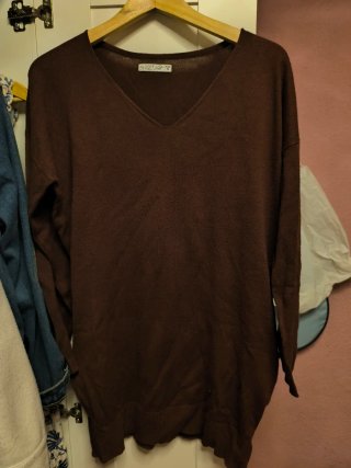 Vestido Jersey Marrón Alcott Talla S
