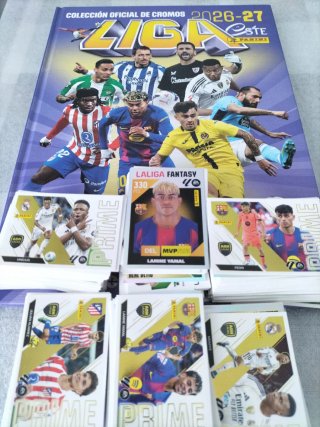 LIGA 26-27.  DE PANINI, CROMOS TOTALMENTE NUEVOS.