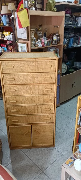 Cómoda de Mimbre