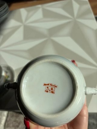 Açucareiro Kutani Porcelana Japonês