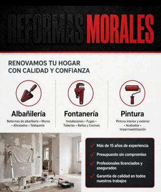 Reformas albañilería, fontanería, pintor