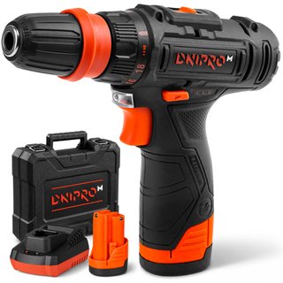 Taladro Dnipro-M 12 V 25 Nm 2 baterías y cargador