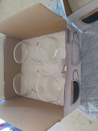 Set 6 Bicchieri Termici 100ml Vetro