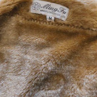 Chaquetón Camel Piel Sintética Forro con pelo