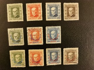 Lotto 11 Francobolli Cecoslovacchi