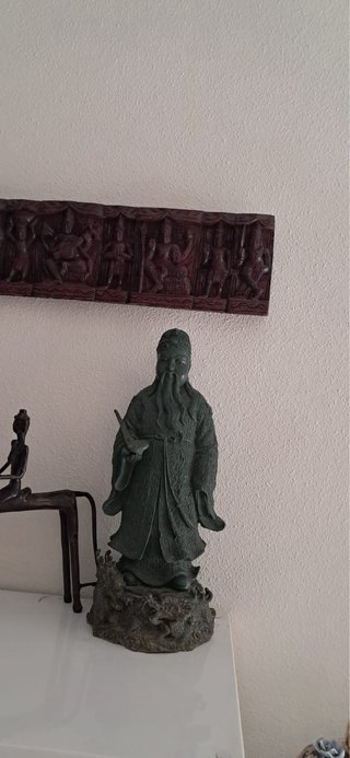 Figura Confucio en Bronce