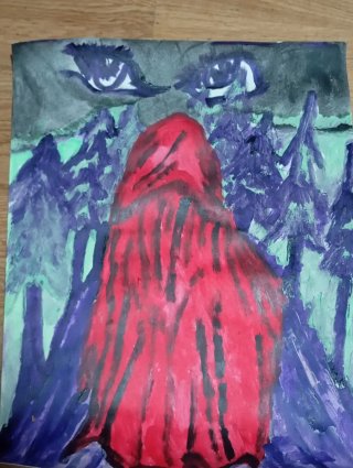 Pintura Acrílica Bosque Oscuro