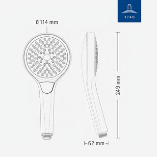 Alcachofa de ducha Villeroy & Boch Verve Showers