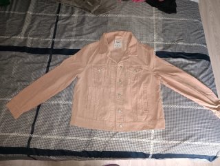 Cazadora pana entretiempo rosa