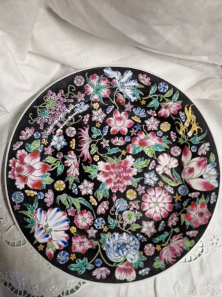 Piatto cinese in porcellana, 25,5 cm
