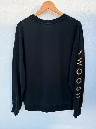 Nike Women’s Black & Gold Swoosh Sweatshirt –...