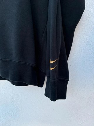 Nike Women’s Black & Gold Swoosh Sweatshirt –...