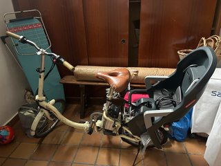 Bicicleta Eléctrica Plegable Monty con Sillita.