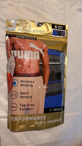 Puma Boxer Briefs Hombre Talla S (3 Pack)