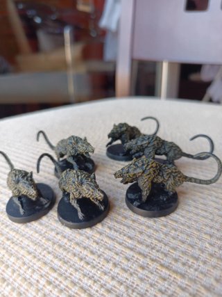 6 Miniaturas de Rata Gigante