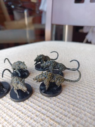 6 Miniaturas de Rata Gigante