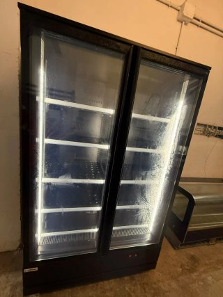 Nevera expositora doble cristal